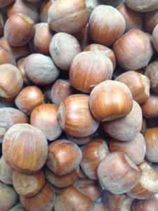 Hazelnuts from Cardenale, my grandmother's hometown. I made a hazelnut and parsley pesto with these! 