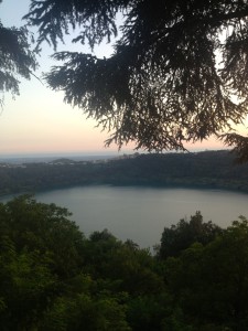 Lake Nemi, where I spent an afternoon with my Italian cousins! 