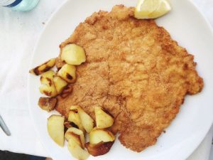 Cotoletta alla Milanese at Trattoria Casottel restaurant in Milan