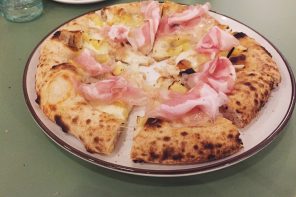 Berbere pizzeria in Milan pancetta, potatoes and asiago