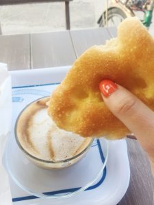 Cappuccino and Focaccia for Breakfast? Yes!