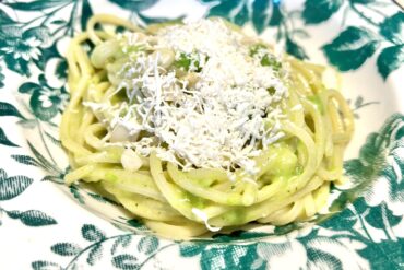 Spaghetti with fava beans recipe copy